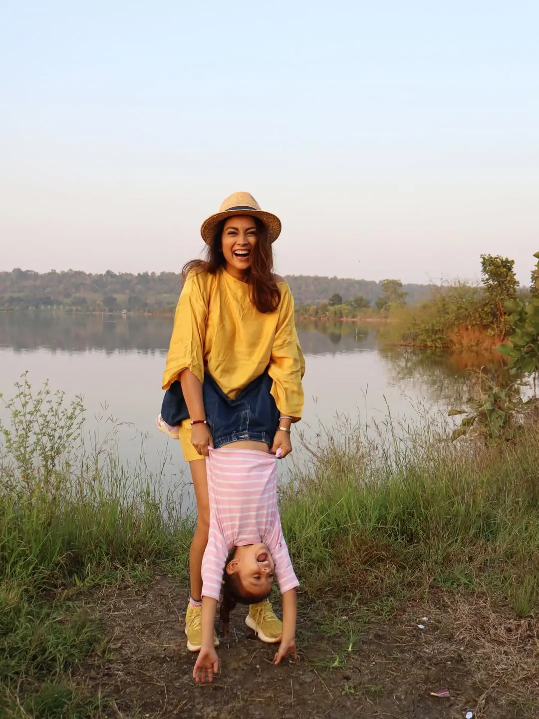 Shriya Saran Enjoying Vacation with her Daughter