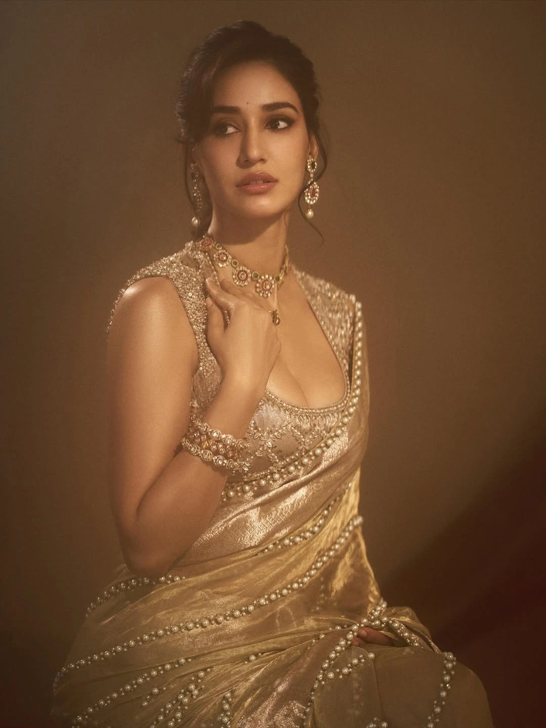disha patani Shows her Beauty in Saree