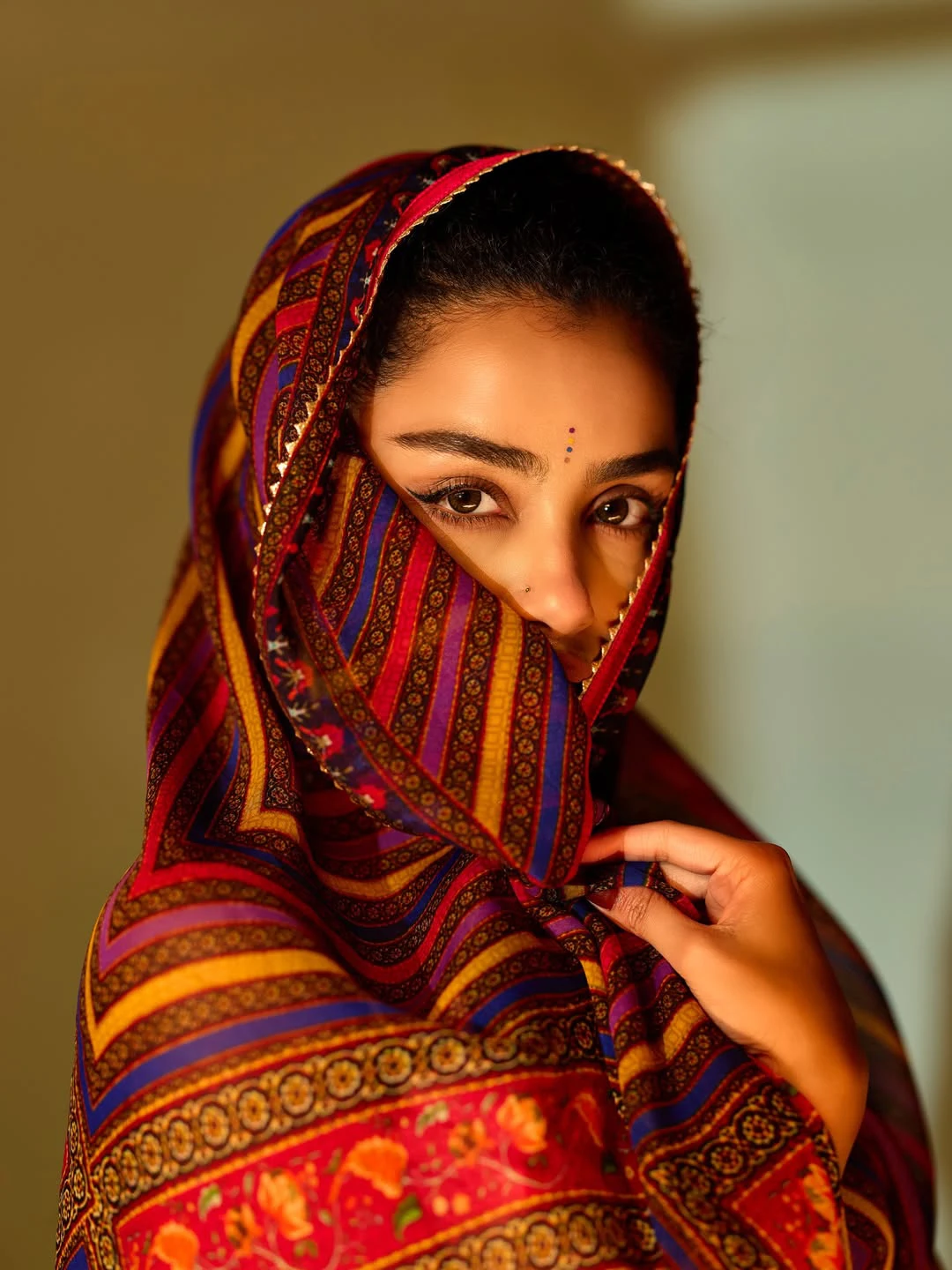 Anupama Parameswaran in Cover Face with Scarf