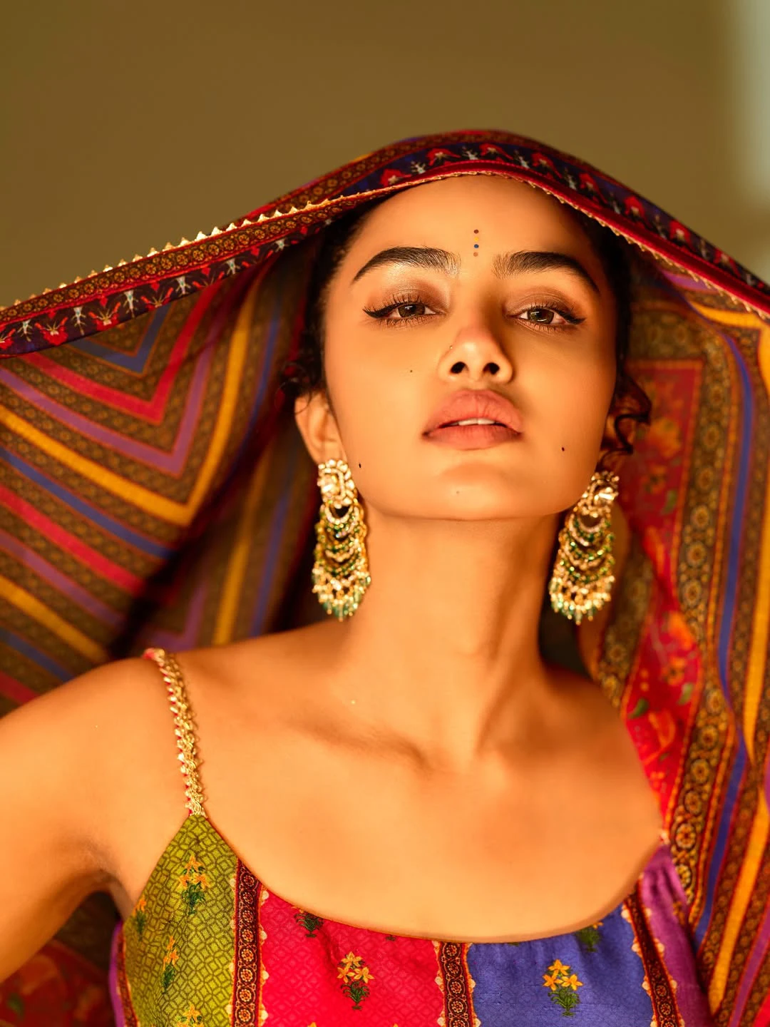 Anupama Parameswaran in Cover Face with Scarf