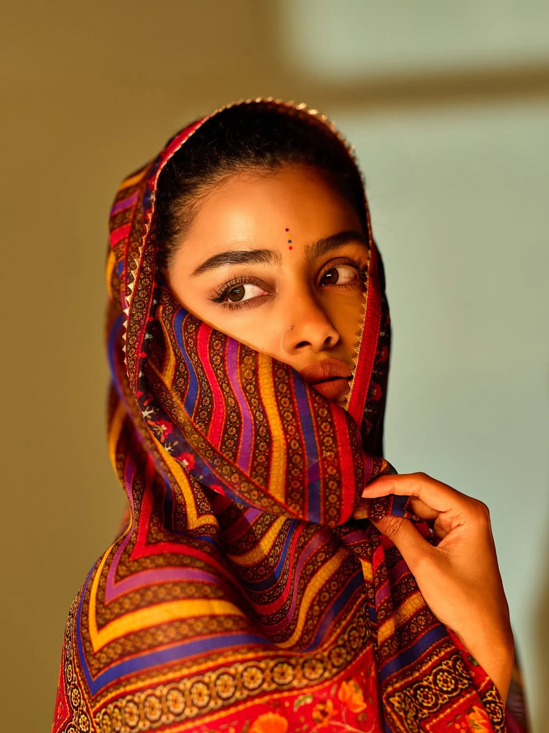 Anupama Parameswaran in Cover Face with Scarf