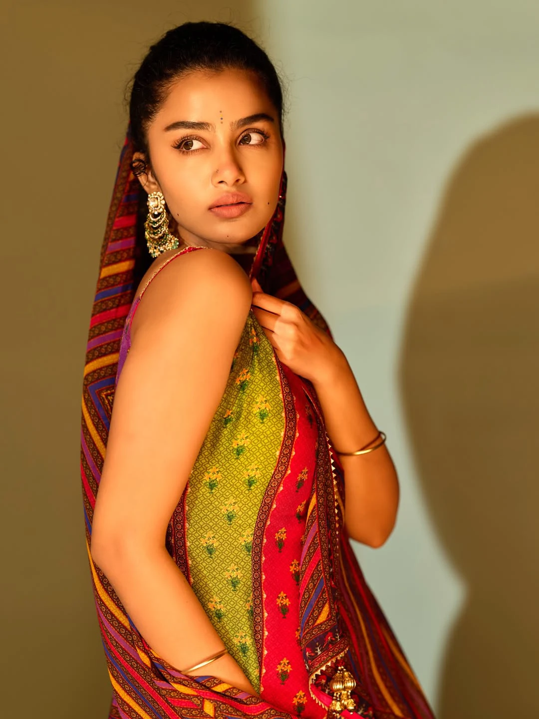 Anupama Parameswaran in Cover Face with Scarf