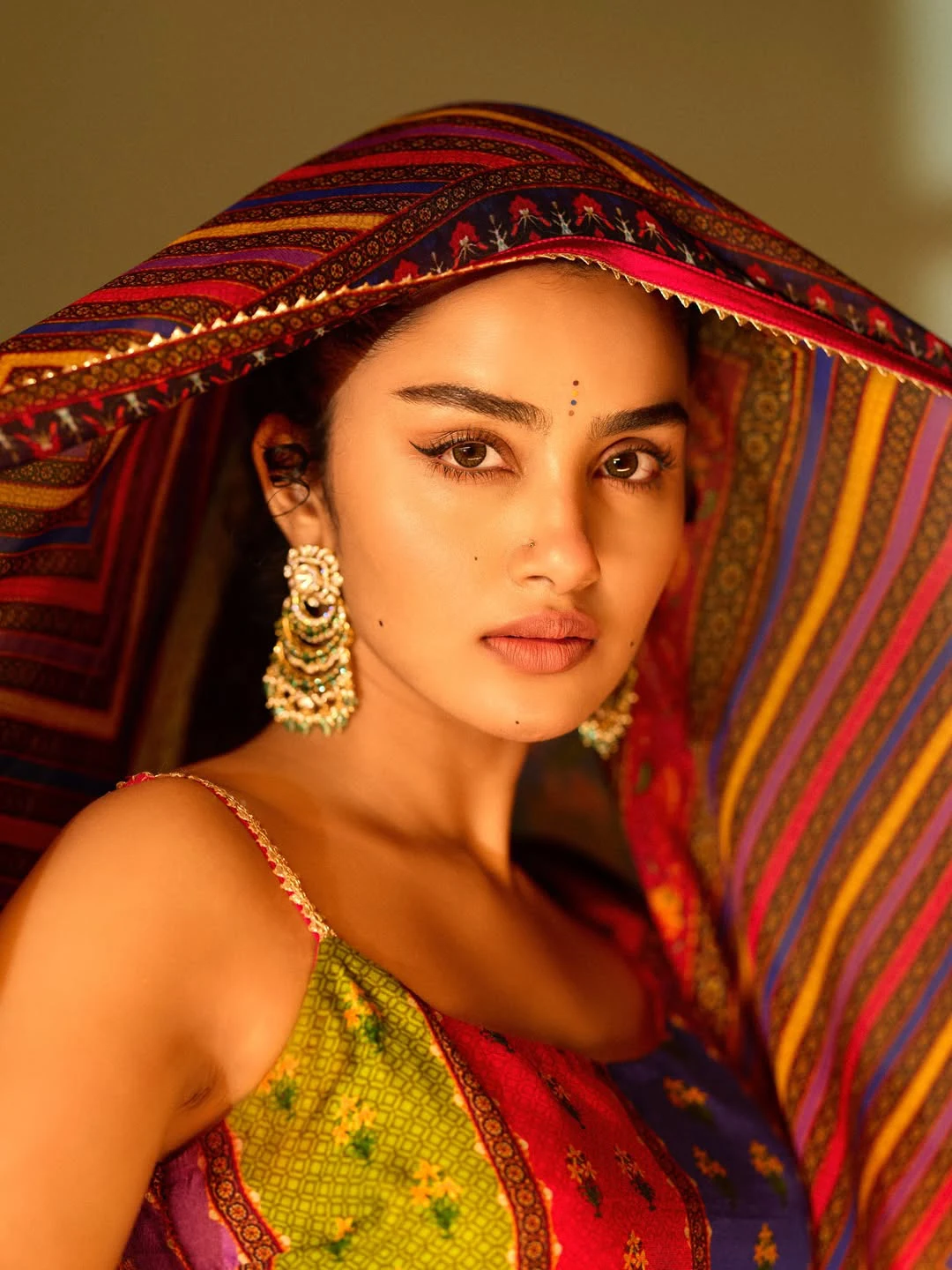 Anupama Parameswaran in Cover Face with Scarf