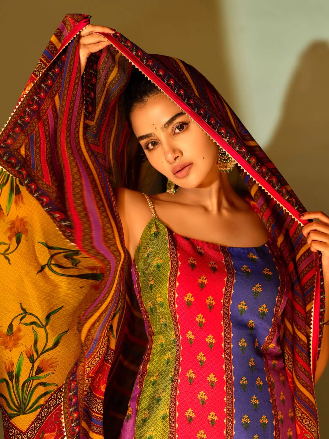 Anupama Parameswaran in Cover Face with Scarf