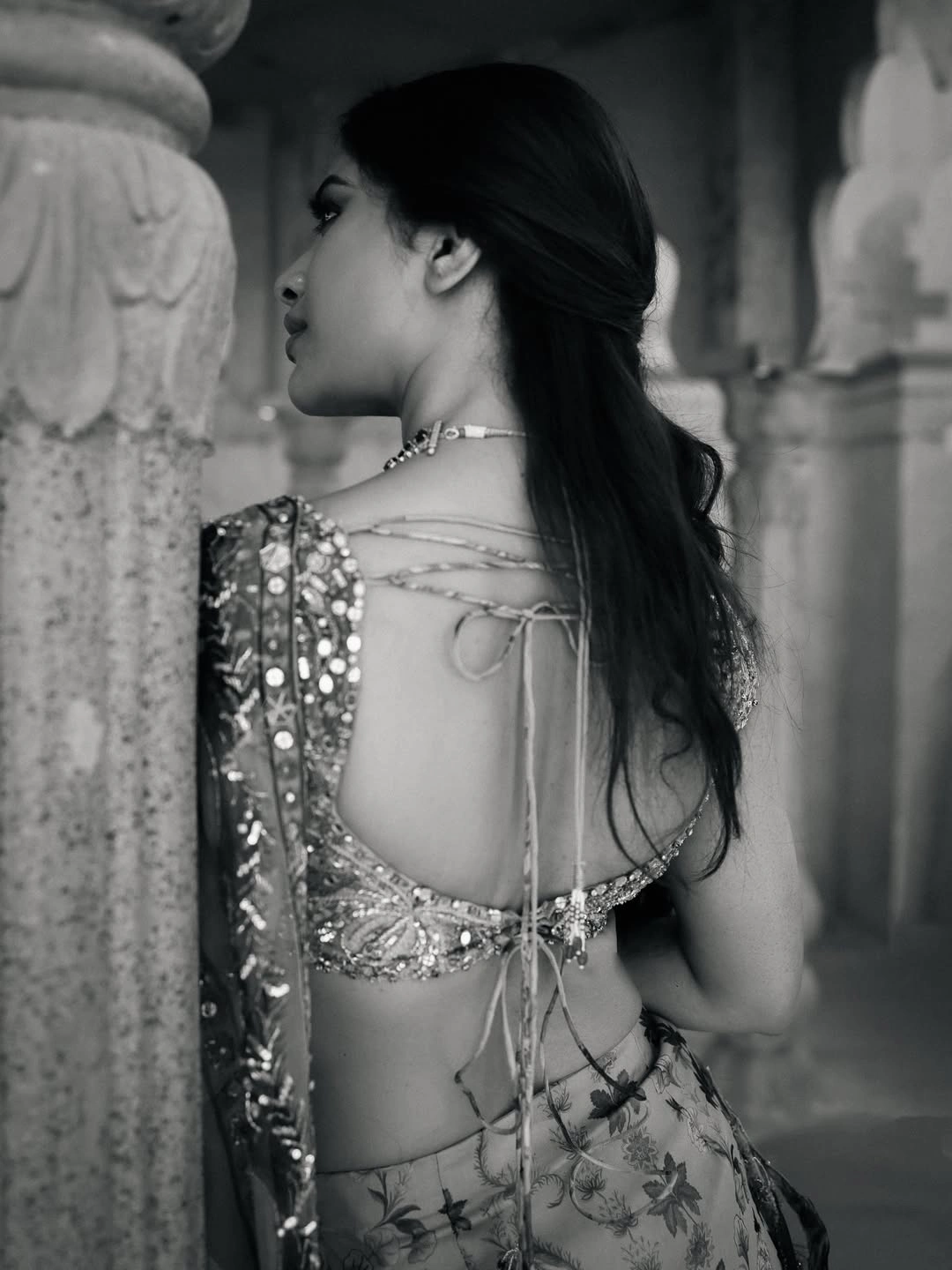 Nabha Natesh Shines in Thin Saree