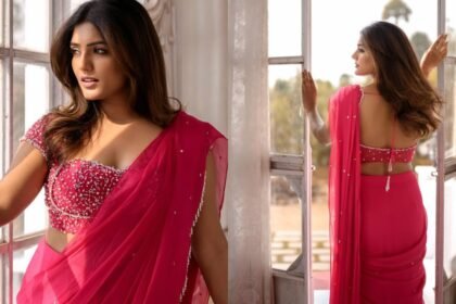 Eesha Rebba Shines in Pink Saree
