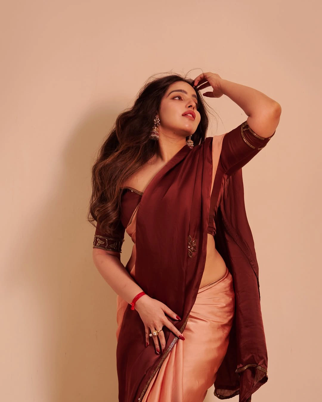 Malavika C Menon Stunning Looks in Saree