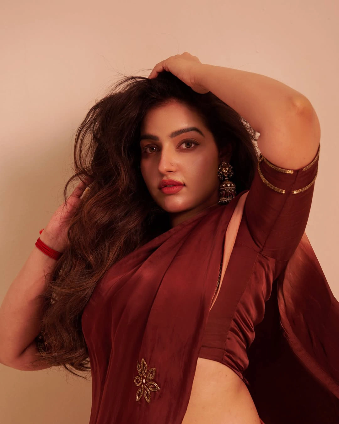 Malavika C Menon Stunning Looks in Saree