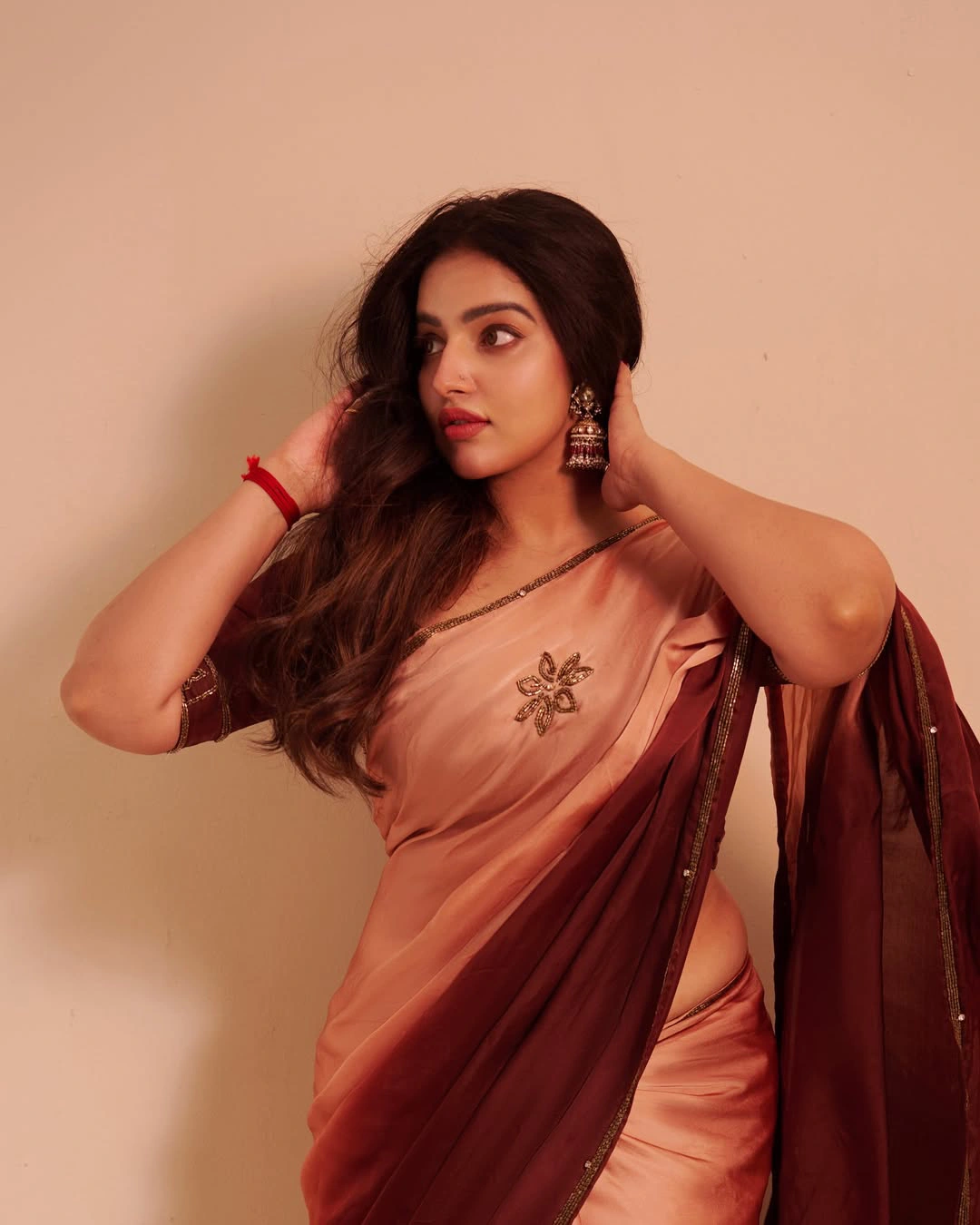 Malavika C Menon Stunning Looks in Saree