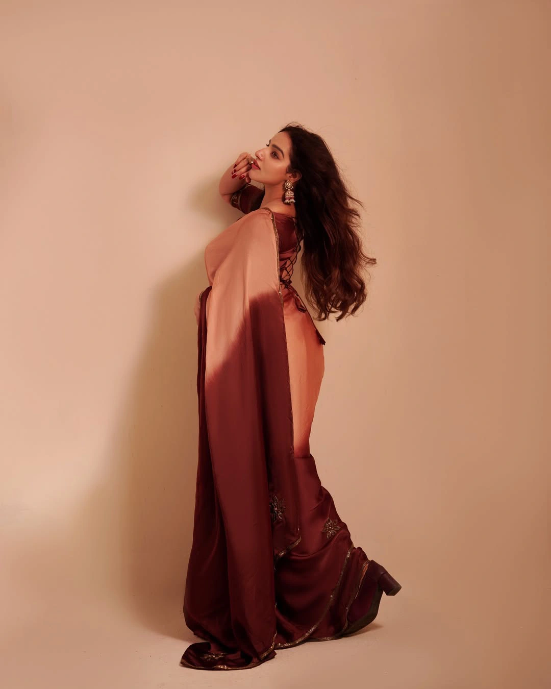 Malavika C Menon Stunning Looks in Saree