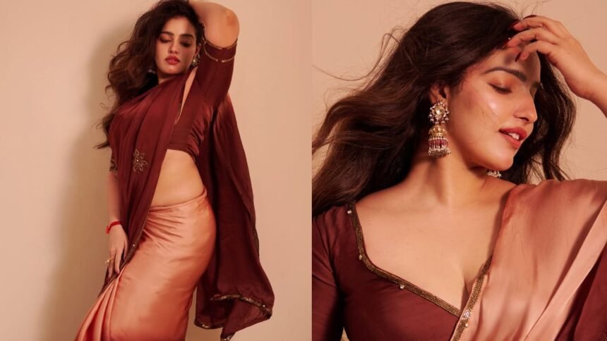 Malavika C Menon Stunning Looks in Saree