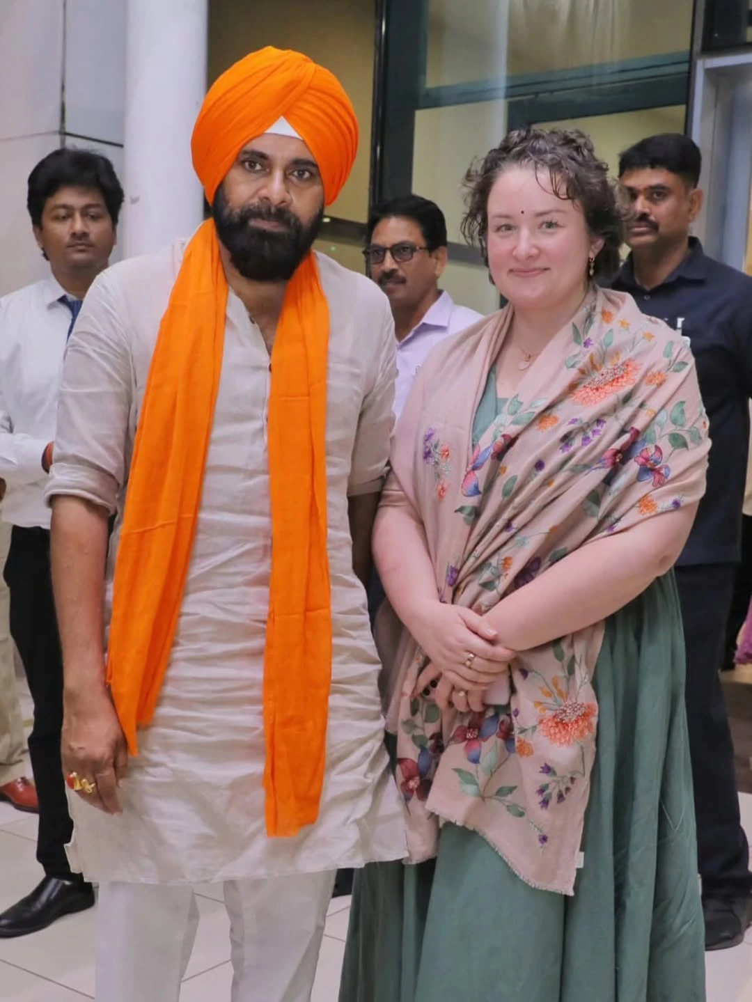 Pawan kalyan with his Wife Anna Lezhneva