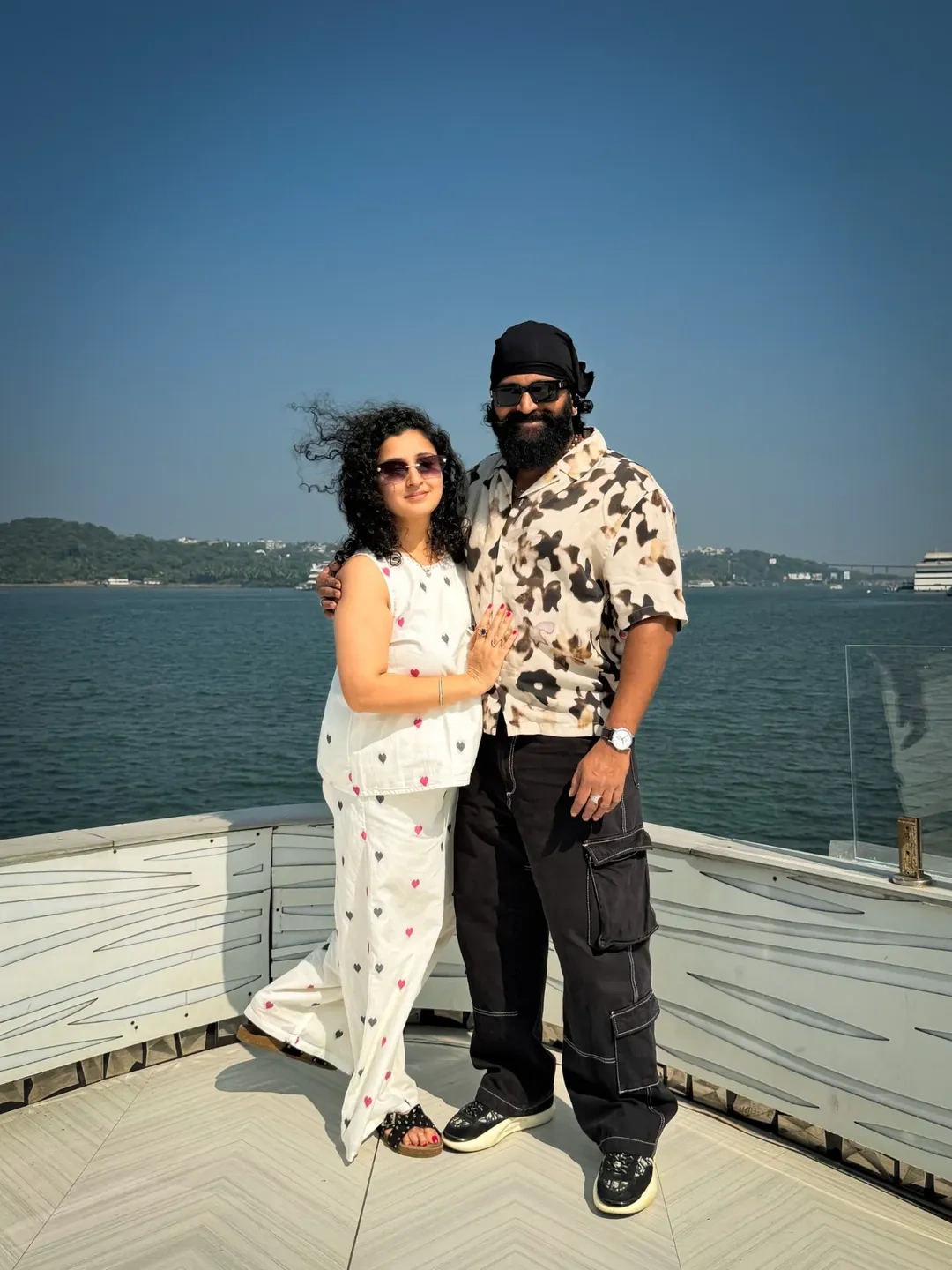 Rishab Shetty Enjoying Goa Trip with Wife Pragathi and Children