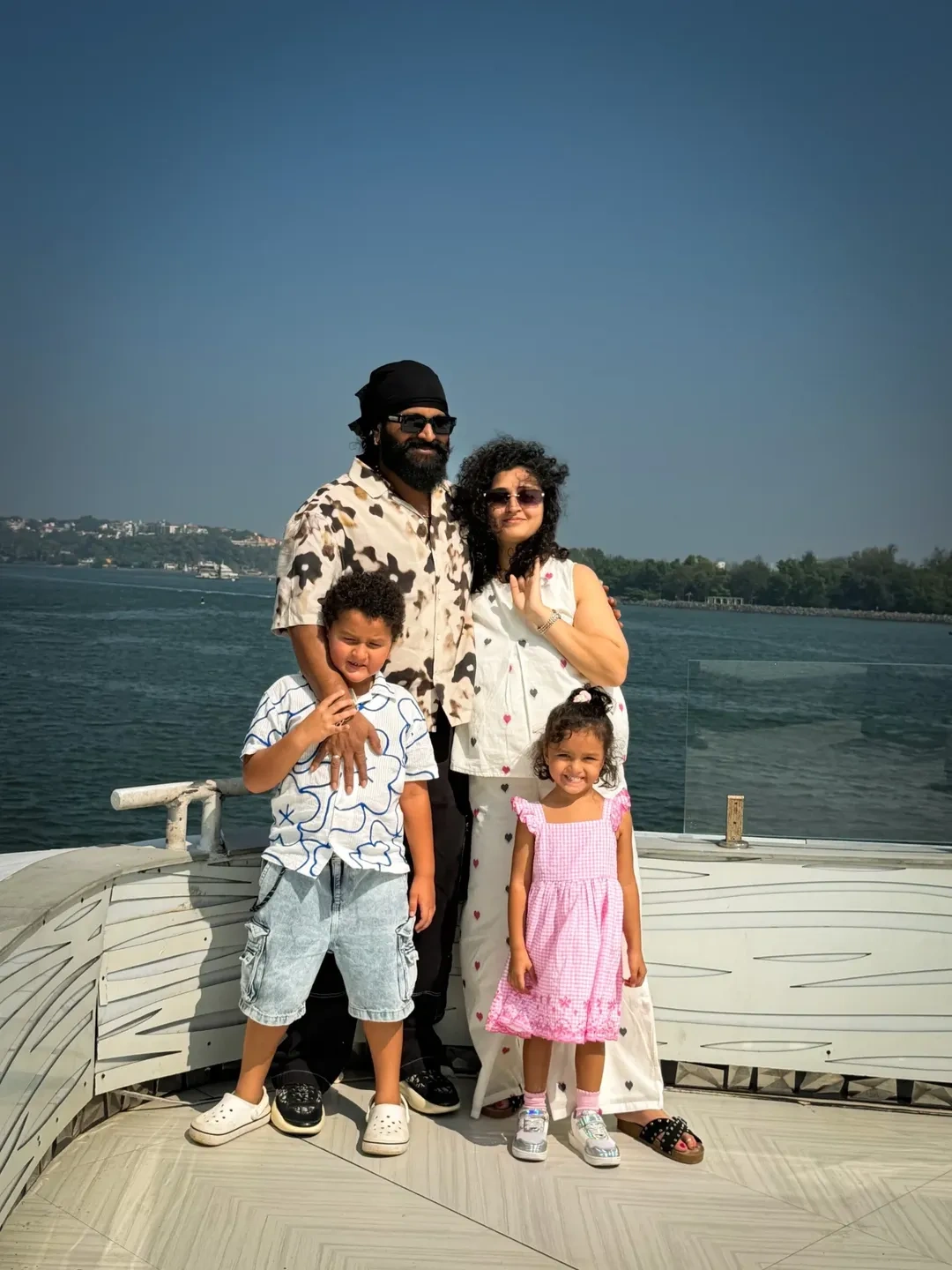 Rishab Shetty Enjoying Goa Trip with Wife Pragathi and Children