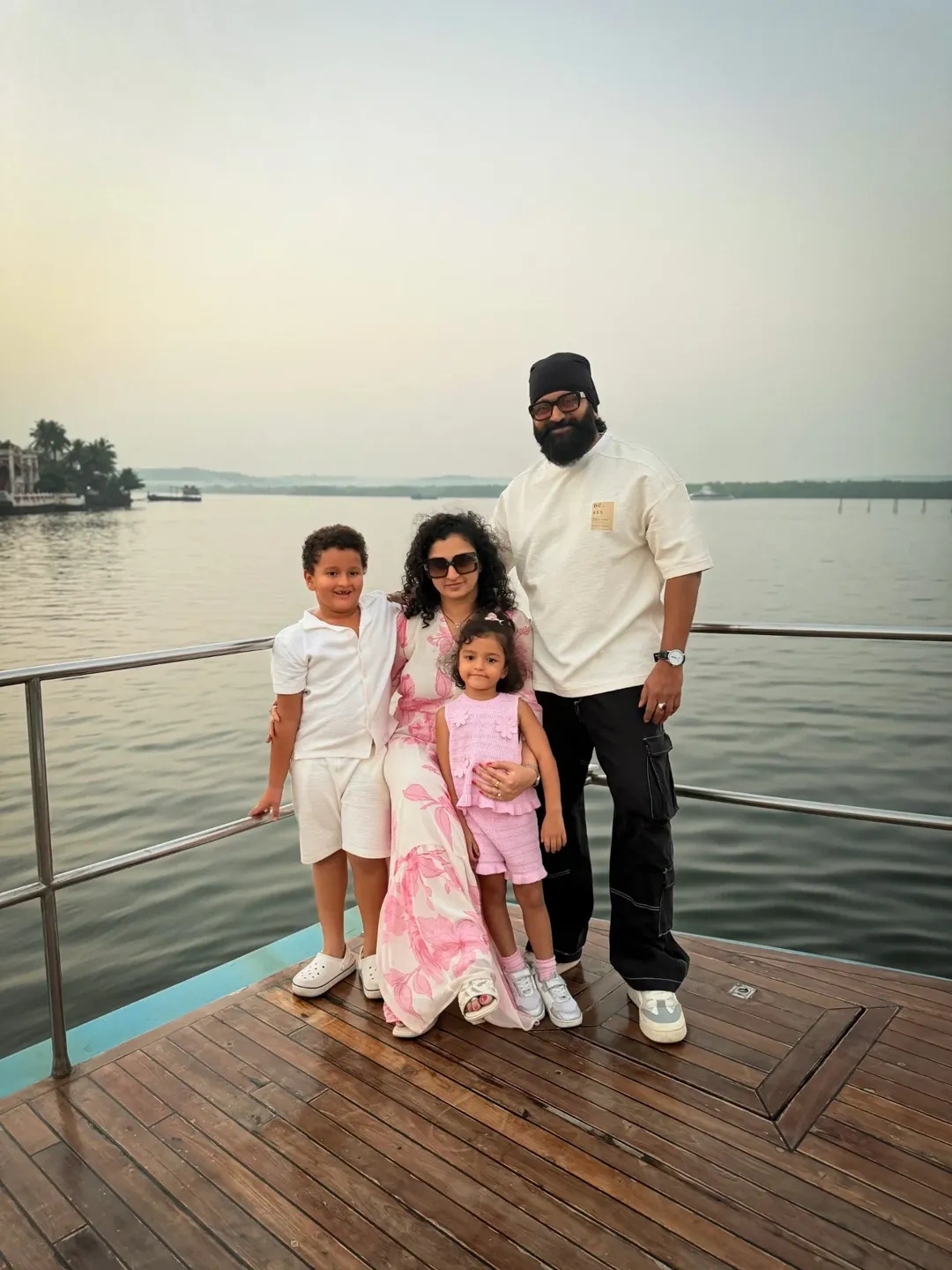 Rishab Shetty Enjoying Goa Trip with Wife Pragathi and Children