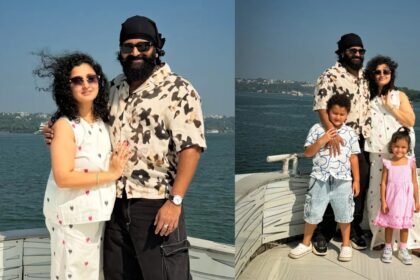Rishab Shetty Enjoying Goa Trip with Wife Pragathi and Children
