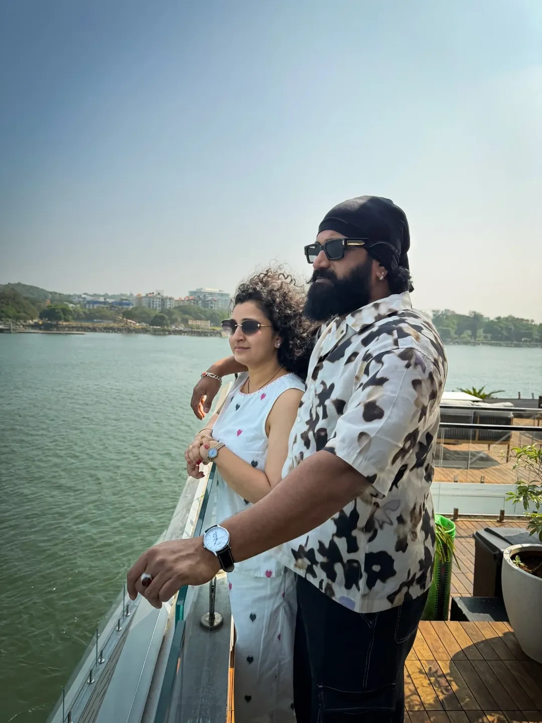 Rishab Shetty Enjoying Goa Trip with Wife Pragathi and Children