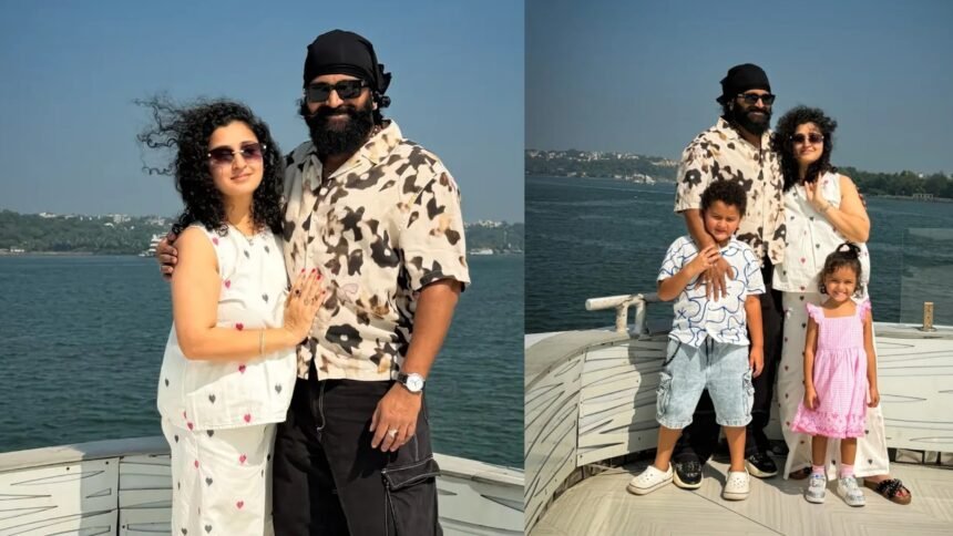 Rishab Shetty Enjoying Goa Trip with Wife Pragathi and Children