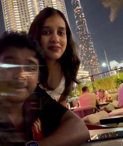 Rahul Sipligunj Enjoying Honeymoon with Wife Harinya Reddy in Dubai