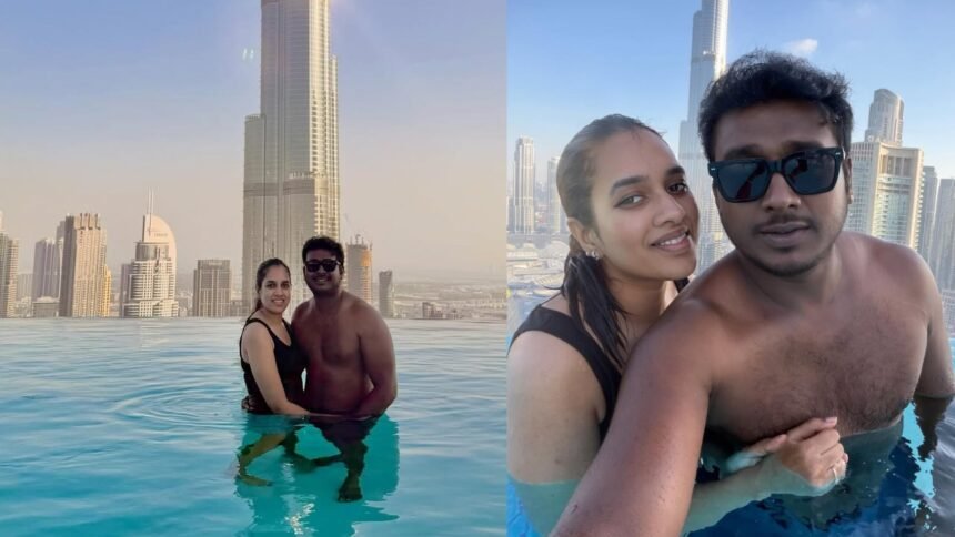 Rahul Sipligunj Enjoying Honeymoon with Wife Harinya Reddy in Dubai