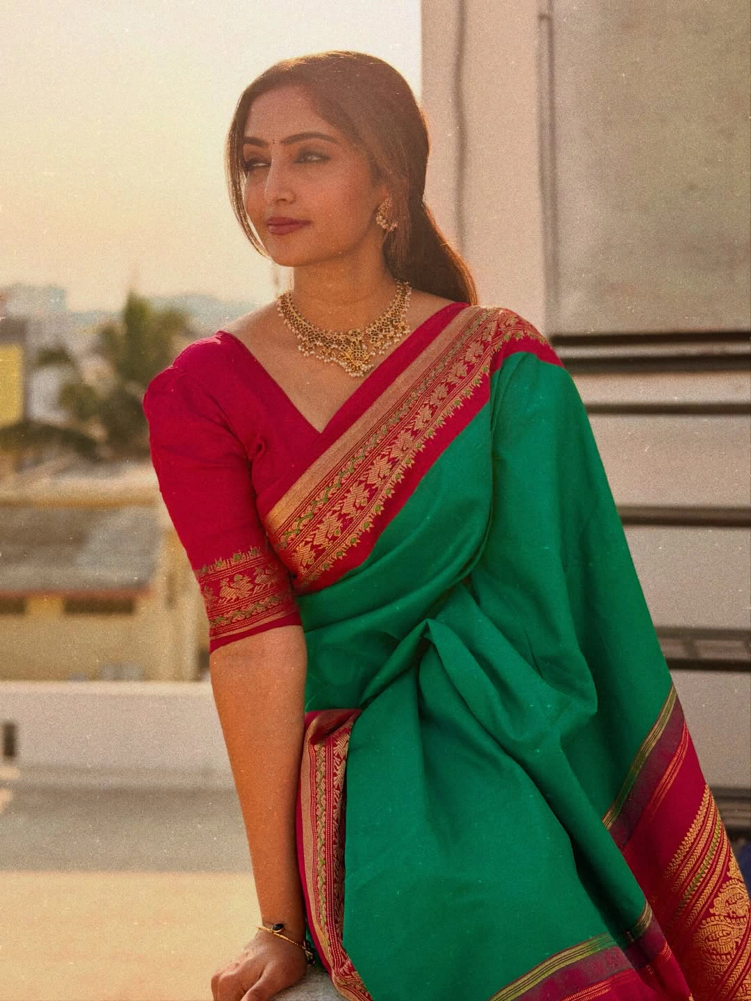 Reba Monica John Shines in Saree