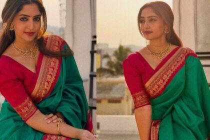 Reba Monica John Shines in Saree