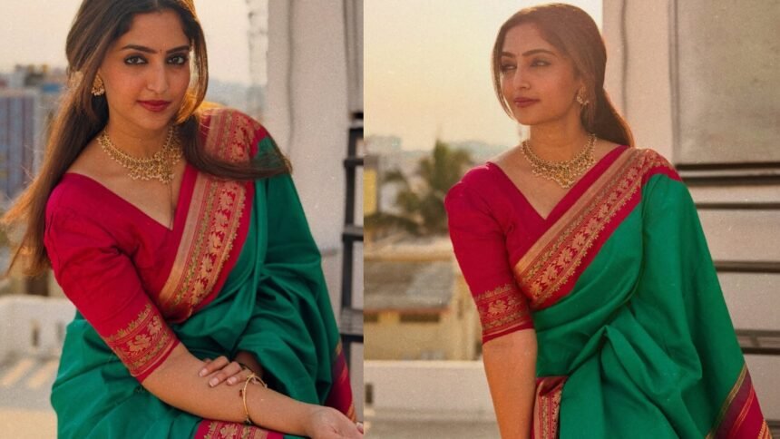 Reba Monica John Shines in Saree