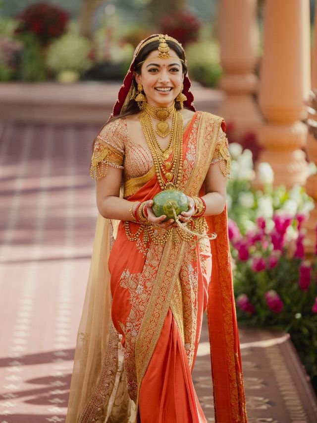 Heroine RashmikaMandanna Marriage solo Photo
