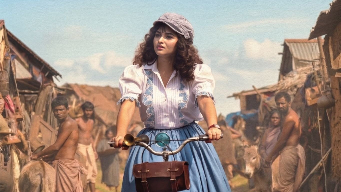 Heroine KayadhuLohar Look in Nani The Paradise Movie