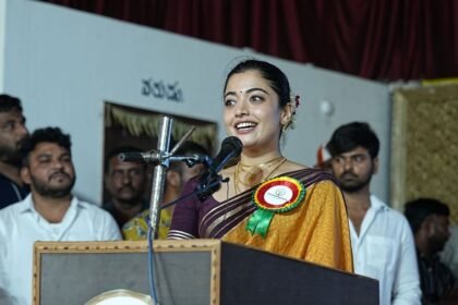Rashmika Mandanna’s Elegant Saree Look Wins Hearts